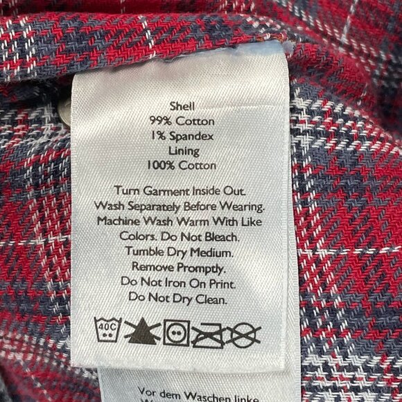 Eddie Bauer Thermal Jeans Womens 14 Plaid Lined Light Wash Denim - Picture 9 of 9